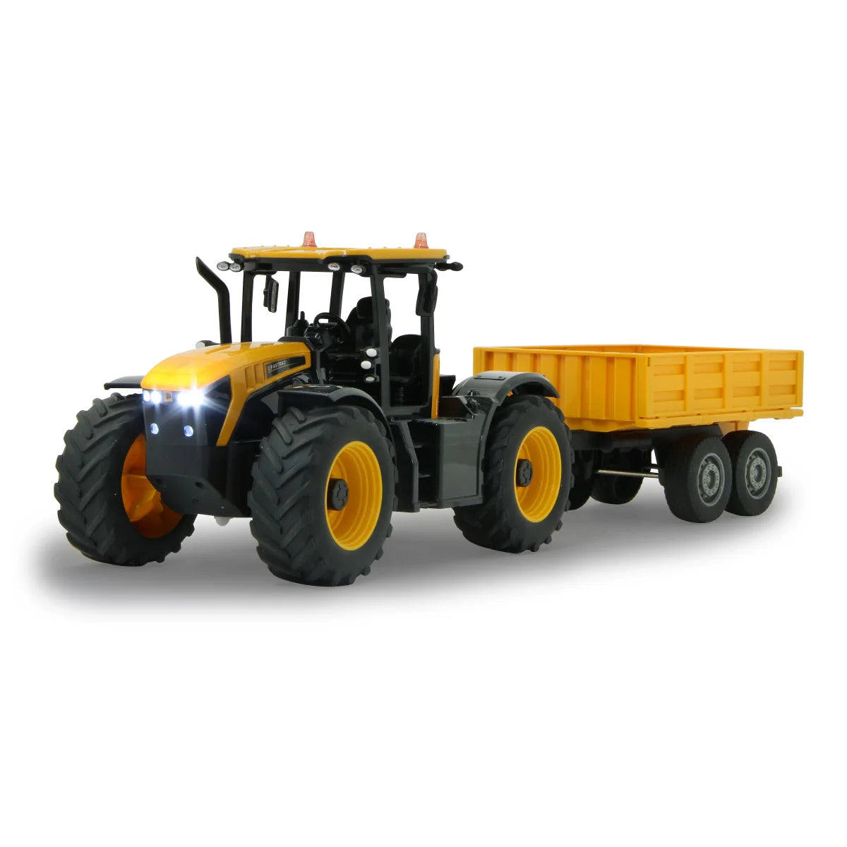 JCB RADIOCOM 405305 FASTRAC TRATTORE CON RIMORCHIO RIB 1:24