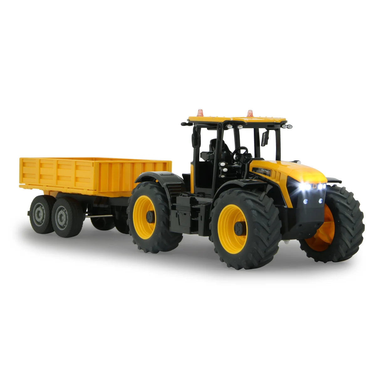 JCB RADIOCOM 405305 FASTRAC TRATTORE CON RIMORCHIO RIB 1:24