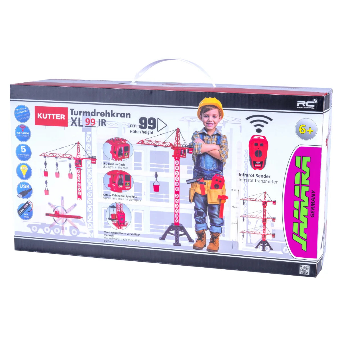 JAMARA 406321 Gru a torre girevole Kutter XL 99 IR