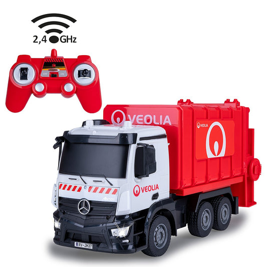 JAMARA 408305 CAMION spazzatura Mercedes-Benz Antos 1:26 2,4GHz