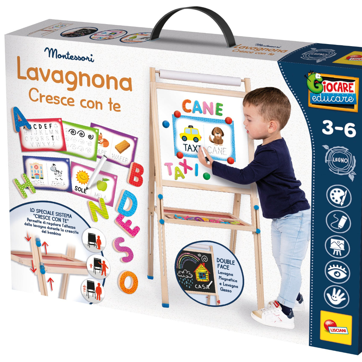MONTESSORI LAVAGNONA LEGNO CRESCE CON TE