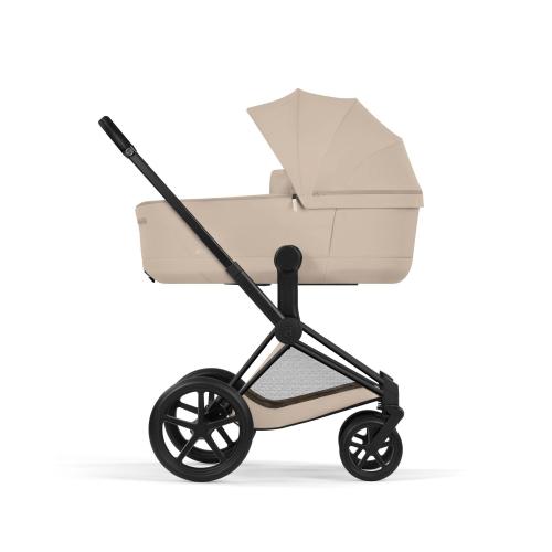 Cybex Trio Priam Comfort Matt Black-Cozy Beige con Cloud T Plus