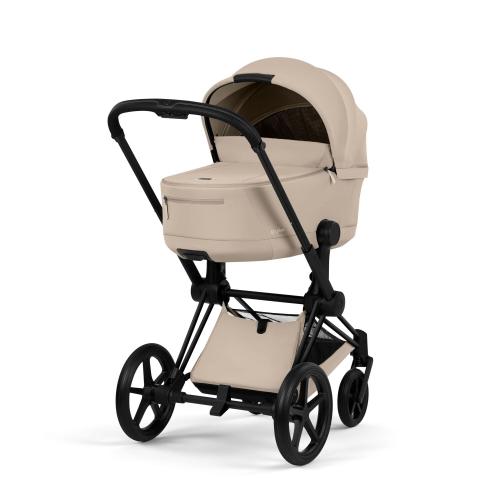 Cybex Trio Priam Comfort Matt Black-Cozy Beige con Cloud T Plus