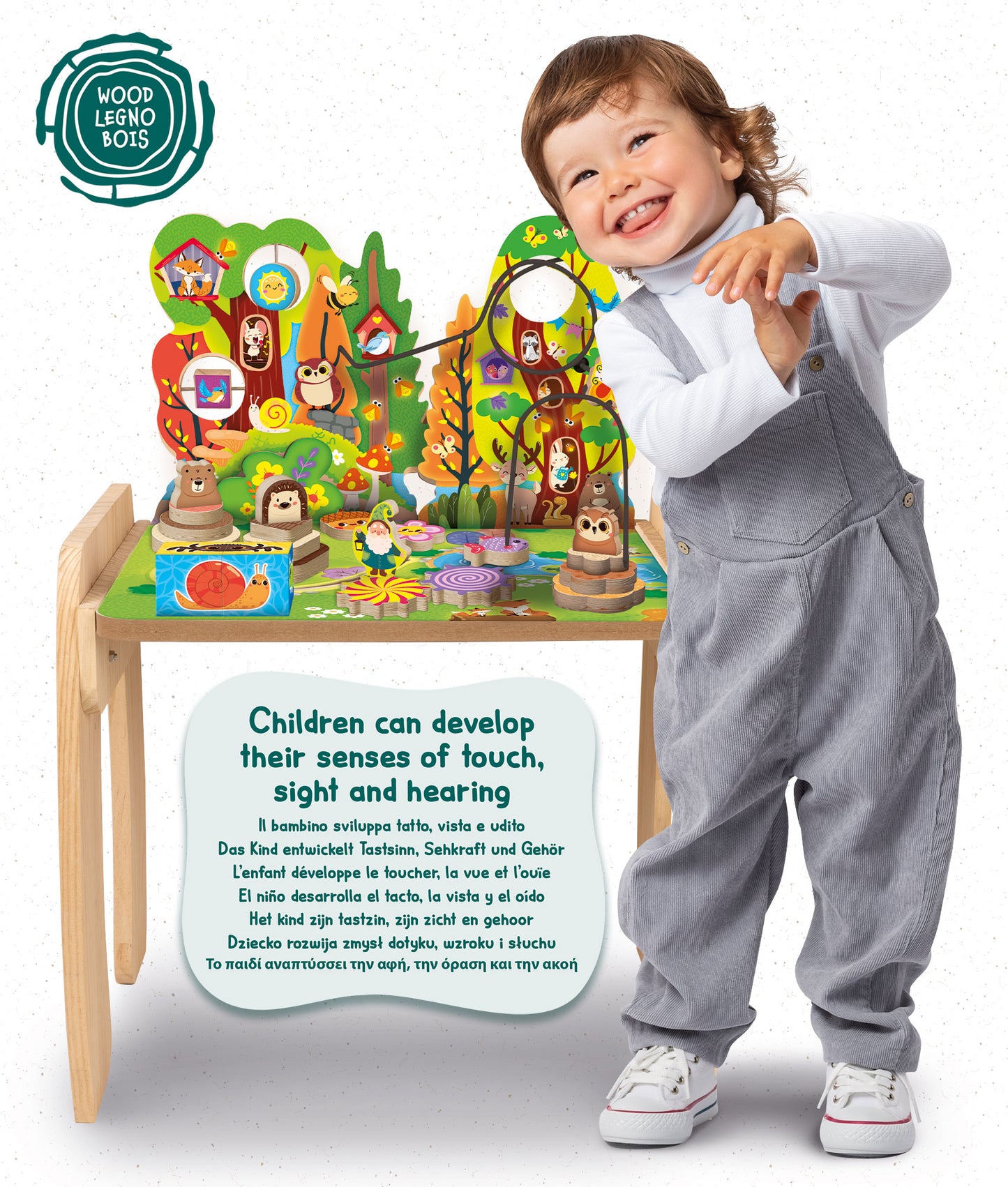 MONTESSORI WOOD BABY FAIRY TABLE MULTI ACTIVITY