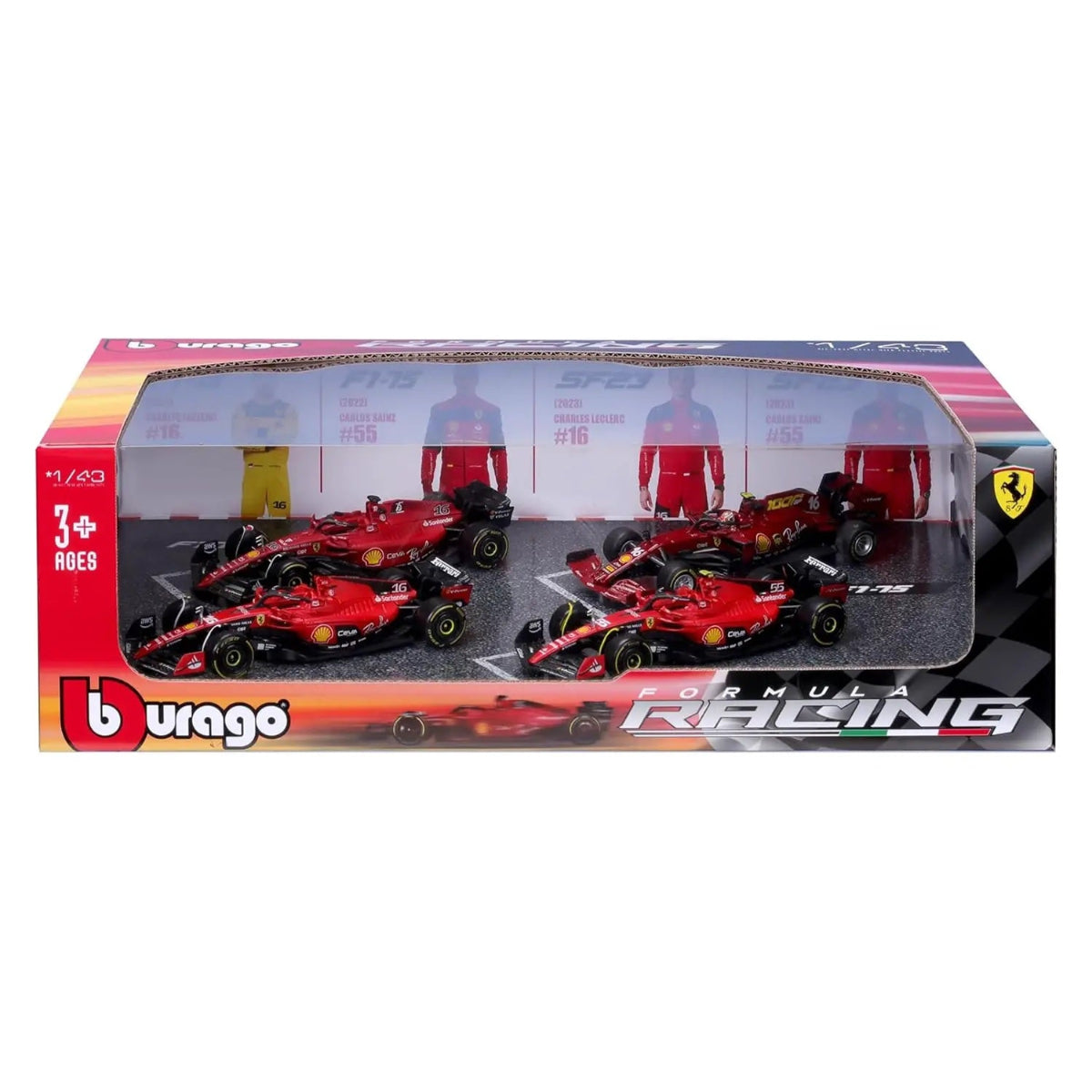SET REGALO 4 AUTO PACK AUTO FERRARI SF-23 - 1:43