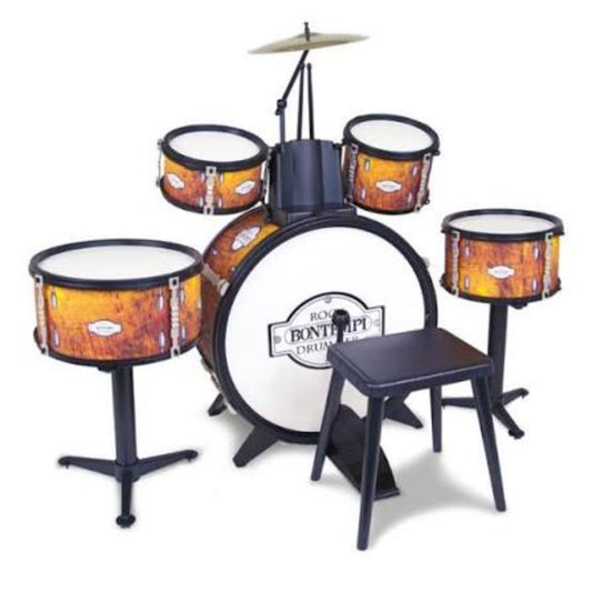 Batteria classica 6 elementi,sgabello bacchette 514831