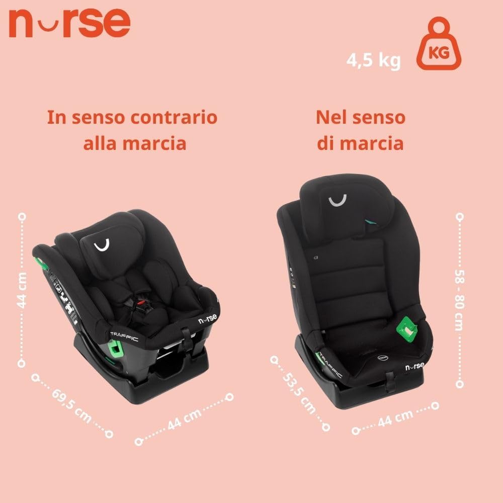 NURSE SEGGIOLINO TRAFFIC 40-150 CM  SIN ISOFIX COSMOS