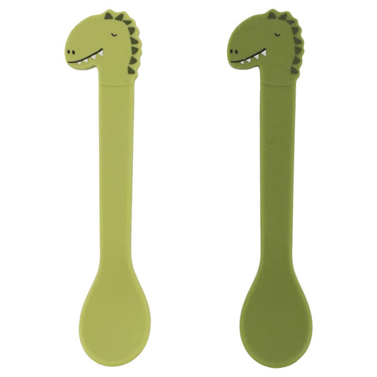 TRIXIESilicone spoon 2-pack - Mr. Dino