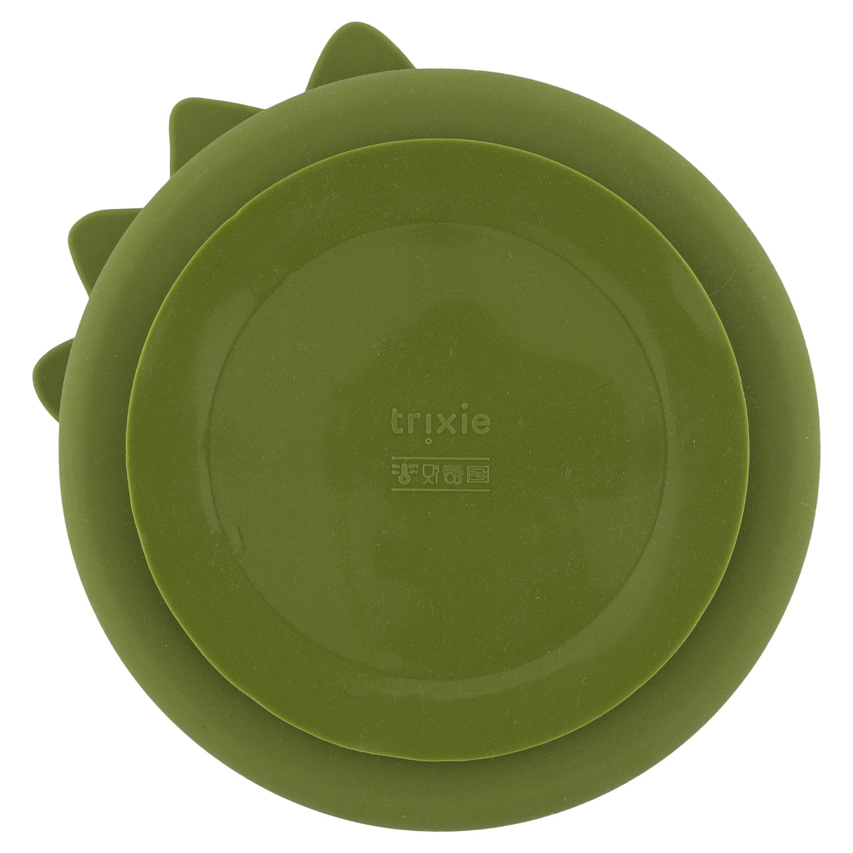 TRIXIESilicone divided suction plate - Mr. Dino