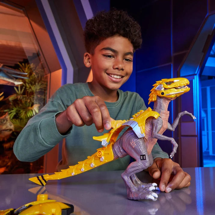 Dinosauro Armorsaurs Armor Up Raptor Blaze giallo MGA