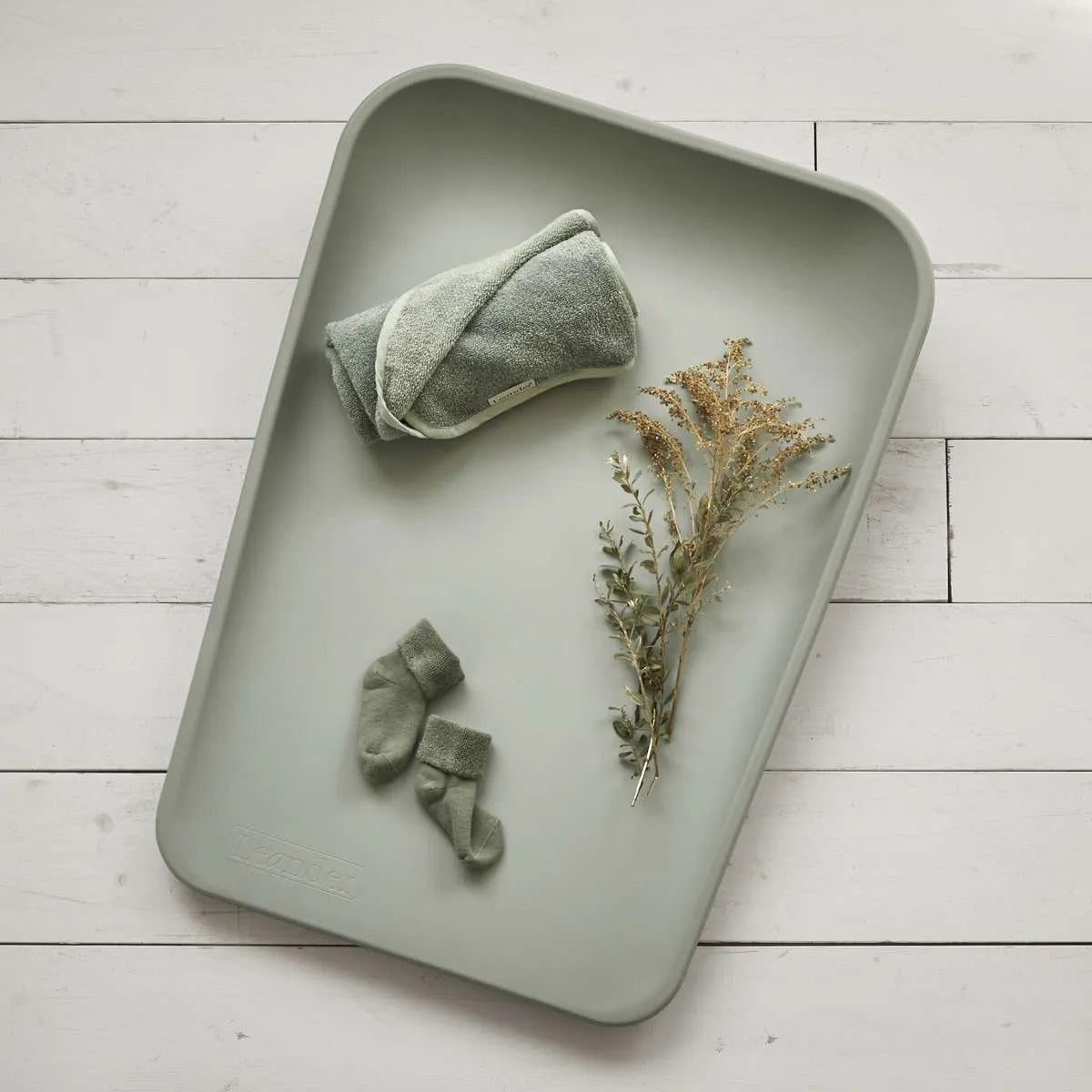 Leander Matty Fasciatoio Morbido Impermeabile Sage Green