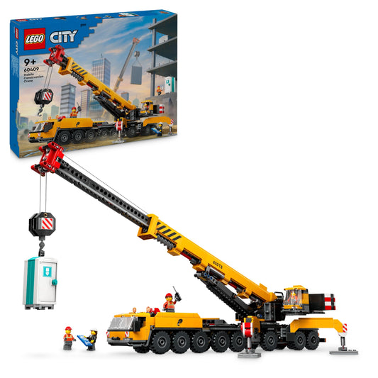 lego 60409 City Big Vehicles Gru da cantiere mobile gialla