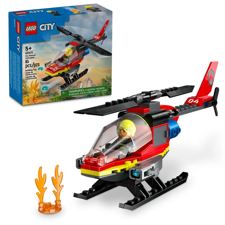 LEGO 60411 City Fire Elicottero dei pompieri