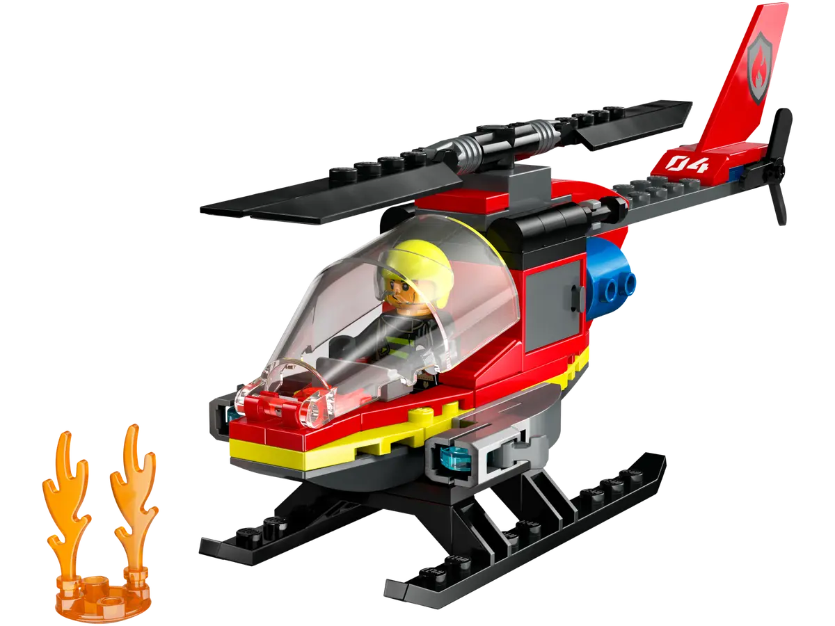 LEGO 60411 City Fire Elicottero dei pompieri