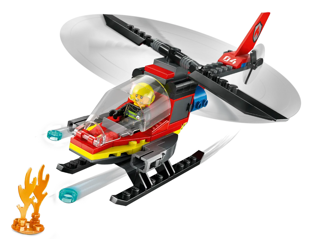 LEGO 60411 City Fire Elicottero dei pompieri