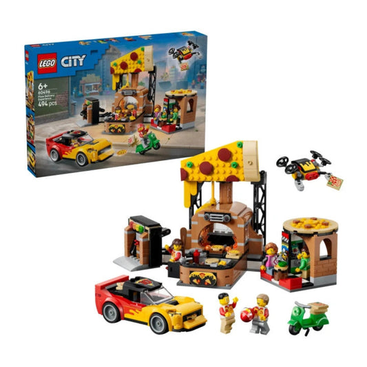 LEGO 60496 Pizza Delivery Experience with Vehicles