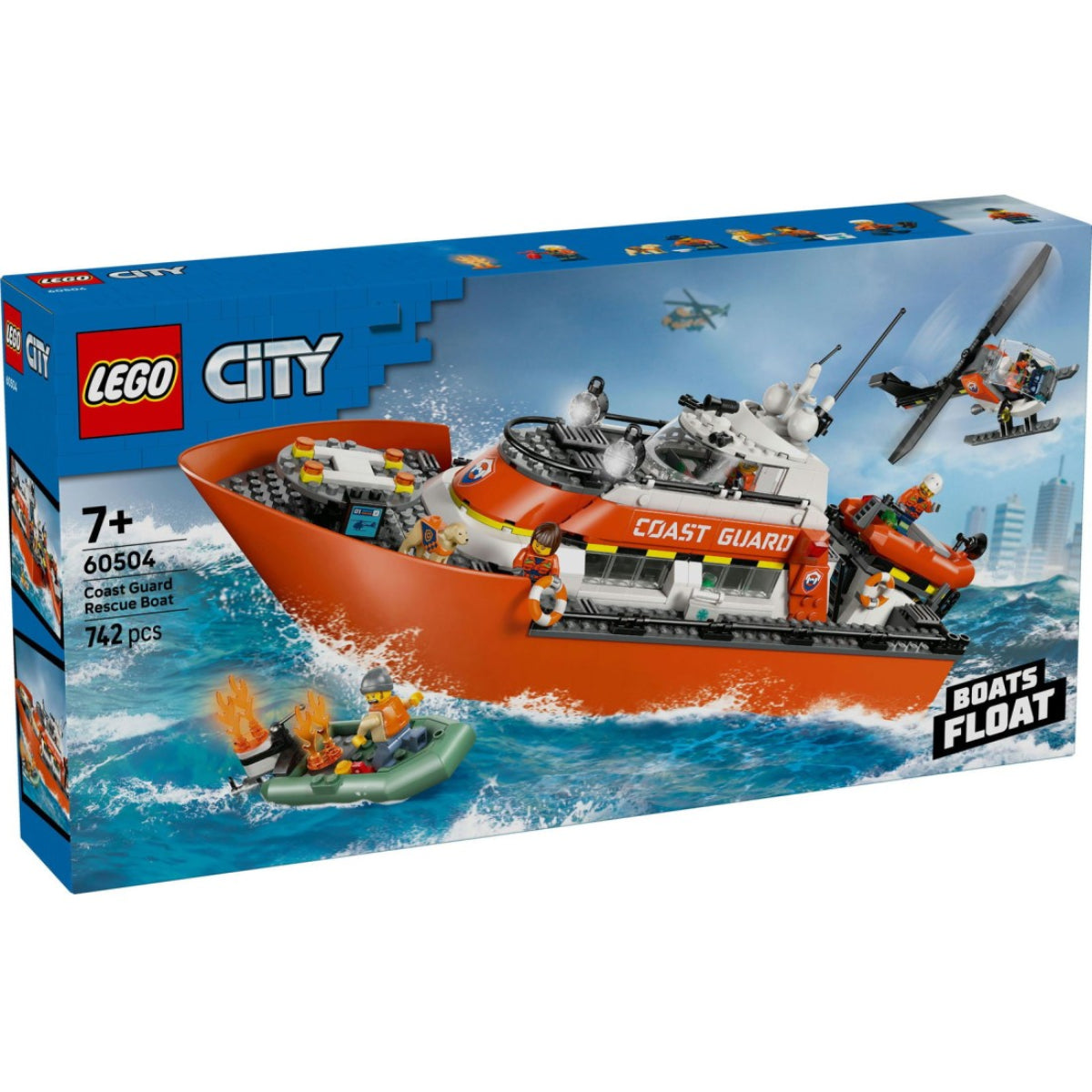 LEGO 60504 motoscafo soccorso ed elicottero della Guardia Costiera