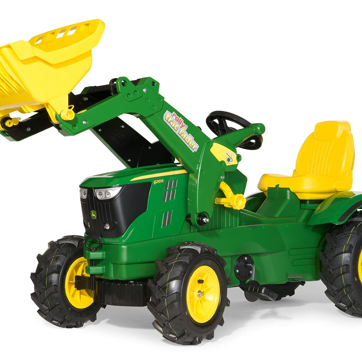 ROLLY TOYS ROLLYFARMTRAC JOHN DEREE 6210R CON RUSPA RUOTE GONF.