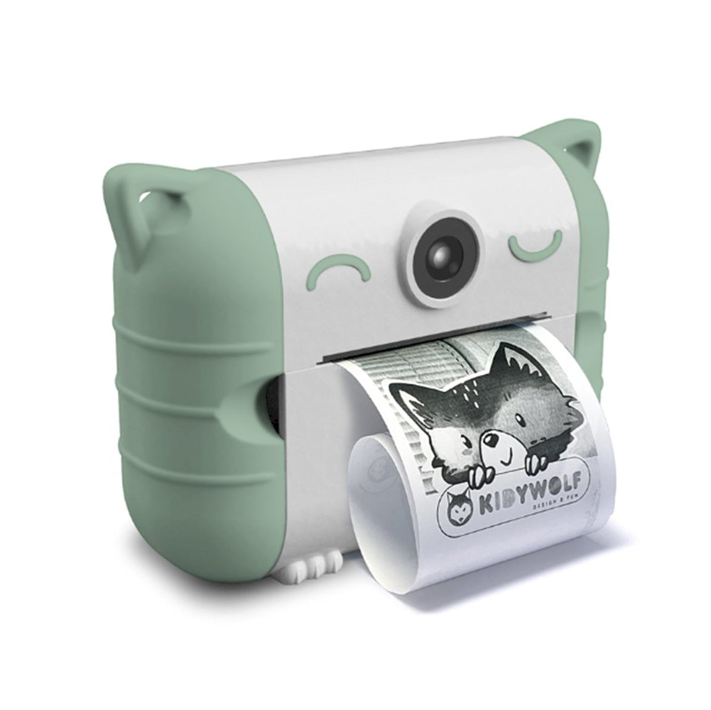 FOTOCAMERA KIDI CON STAMPANTE VERDE