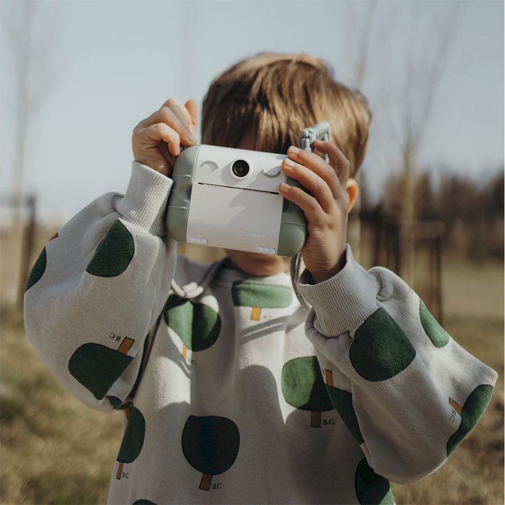 FOTOCAMERA KIDI CON STAMPANTE VERDE