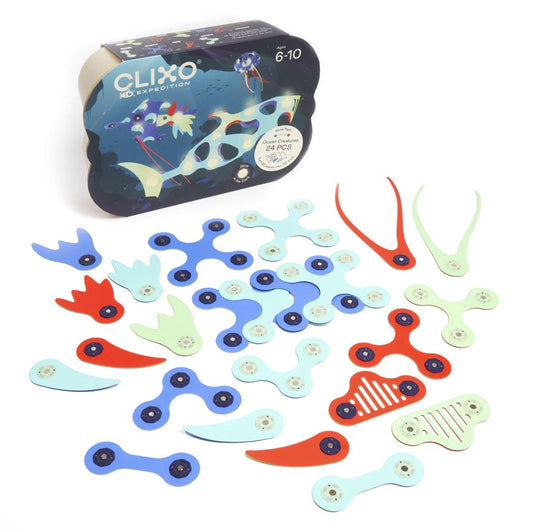 Ocean Creatures - 24 pezzi - Glow in The Dark - Gioco Magnetico STEA