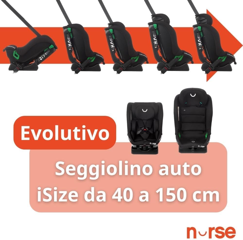 NURSE SEGGIOLINO TRAFFIC 40-150 CM  SIN ISOFIX COSMOS