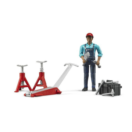 BRUDER 62100 Meccanico con attrezzi officina