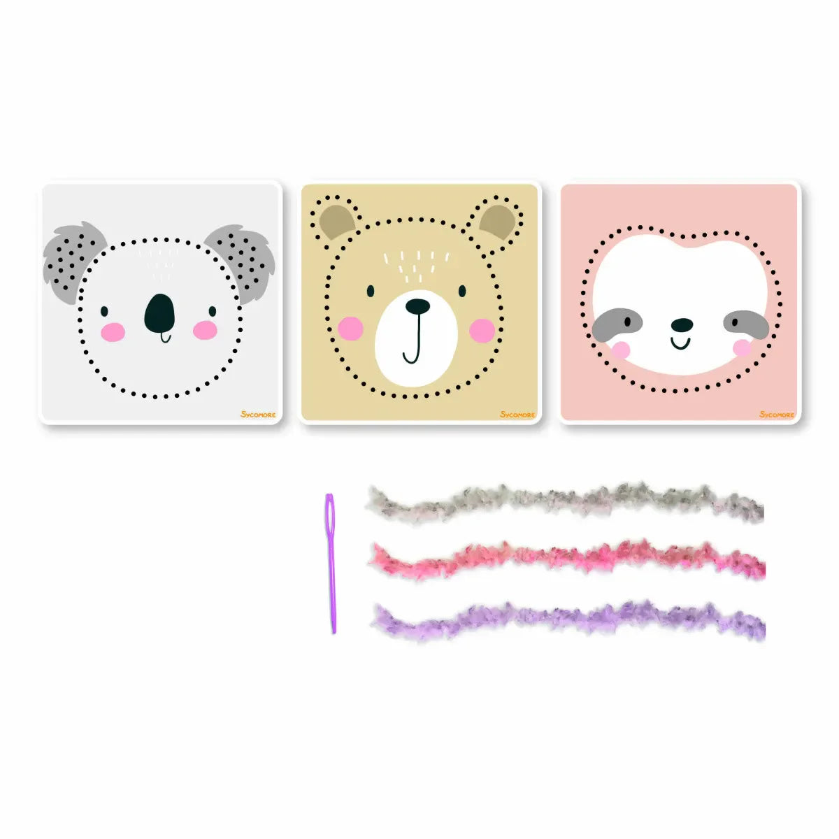 Sycomore - 3 Animali da Ricamare