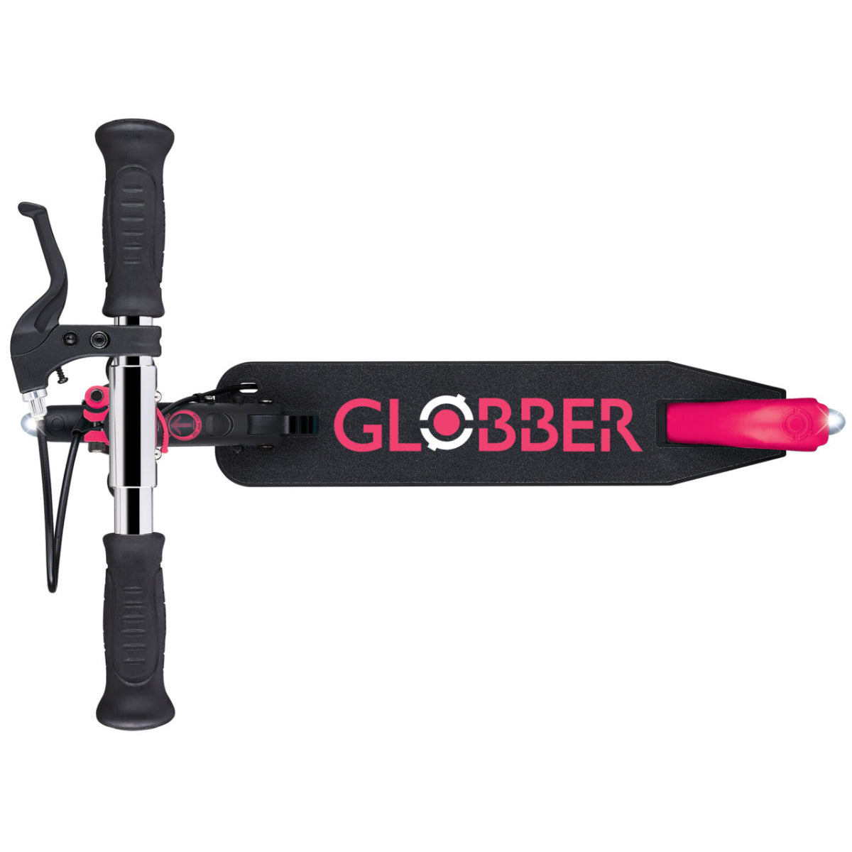 Globber - Flow Element Foldable Junior Lights - Black-Red
