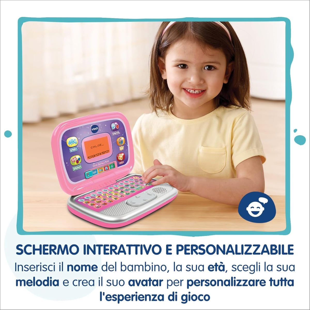 V TECH Bit Smart Computer Pink