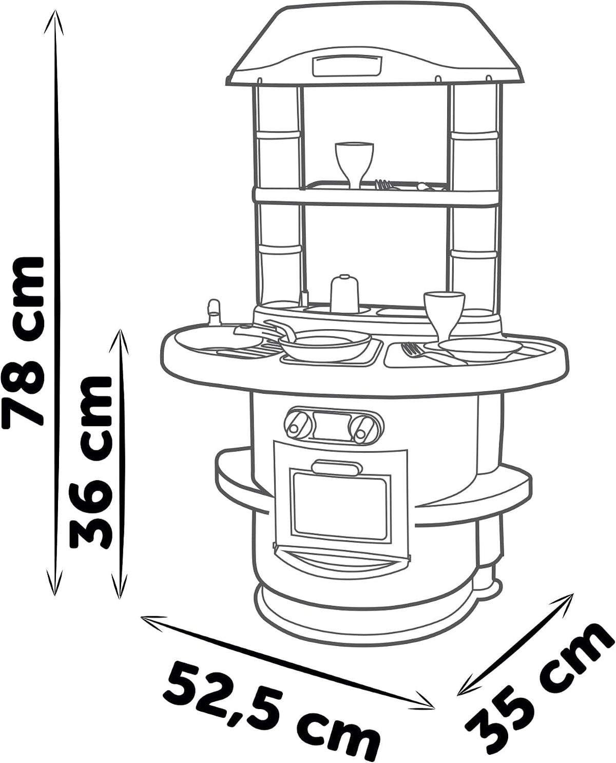 Smoby Cucina Nova con 13 Accessori – Dai 18 Mesi