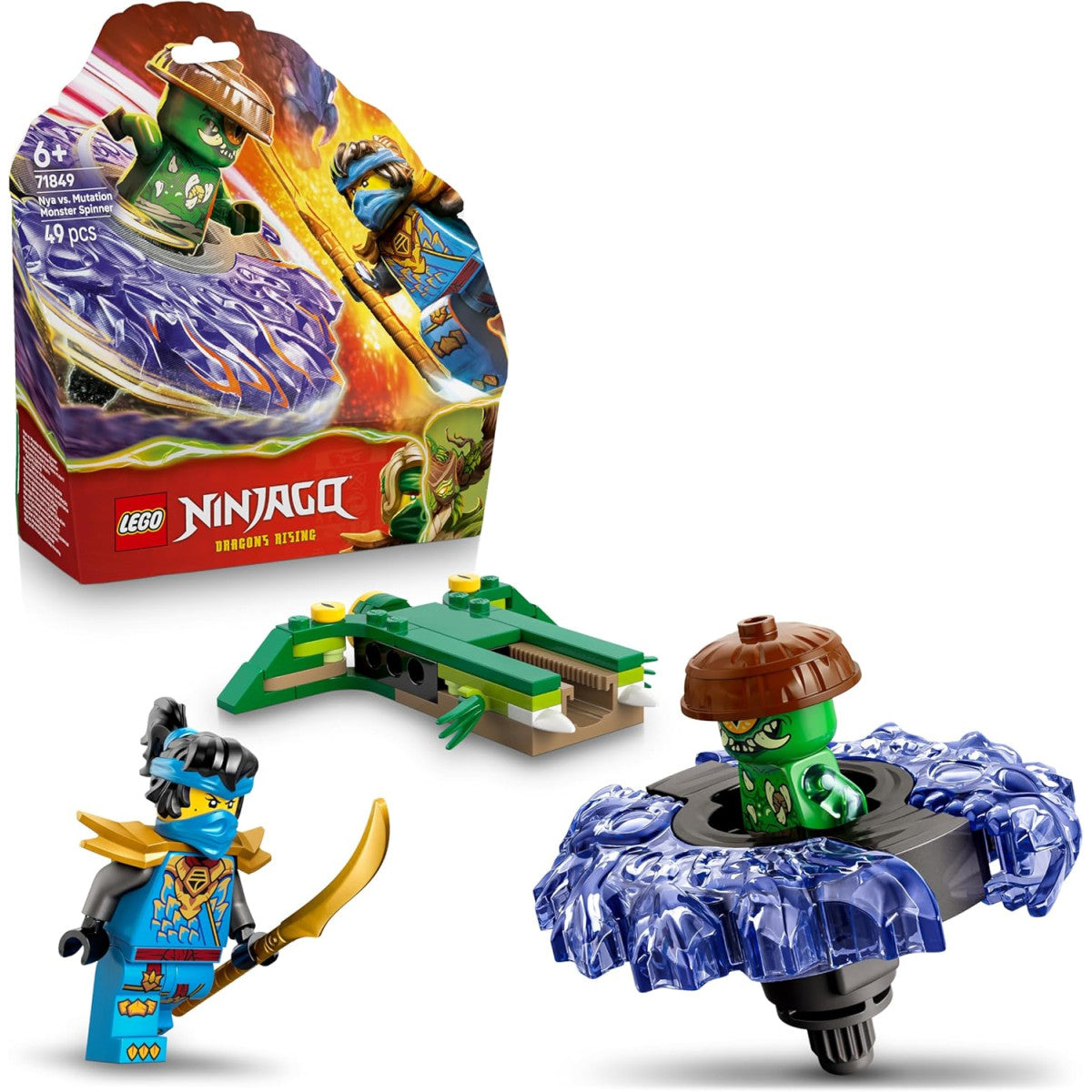 LEGO 71849 Nya contro Spinner Mostro della Mutazione