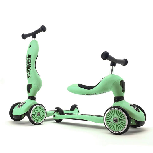 SCOOT and RIDEHighwaykick 1 - Trasformabile 2 in 1 verde kiwi - kiwi