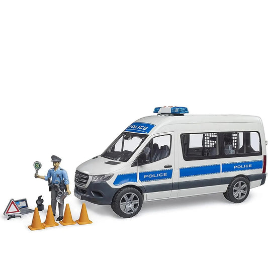 bruder MB Sprinter Polizia con luci e suono