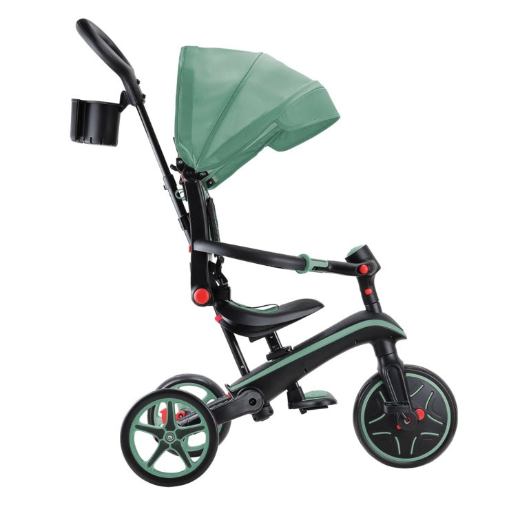 Globber - Xplorer Trike Foldable 4 in 1 - Olive