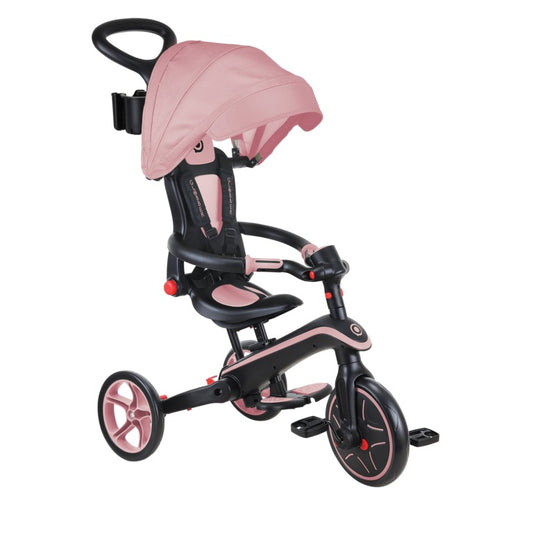 Globber - Xplorer Trike Foldable 4 in 1 - Pastel Pink