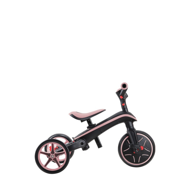Globber - Xplorer Trike Foldable 4 in 1 - Pastel Pink