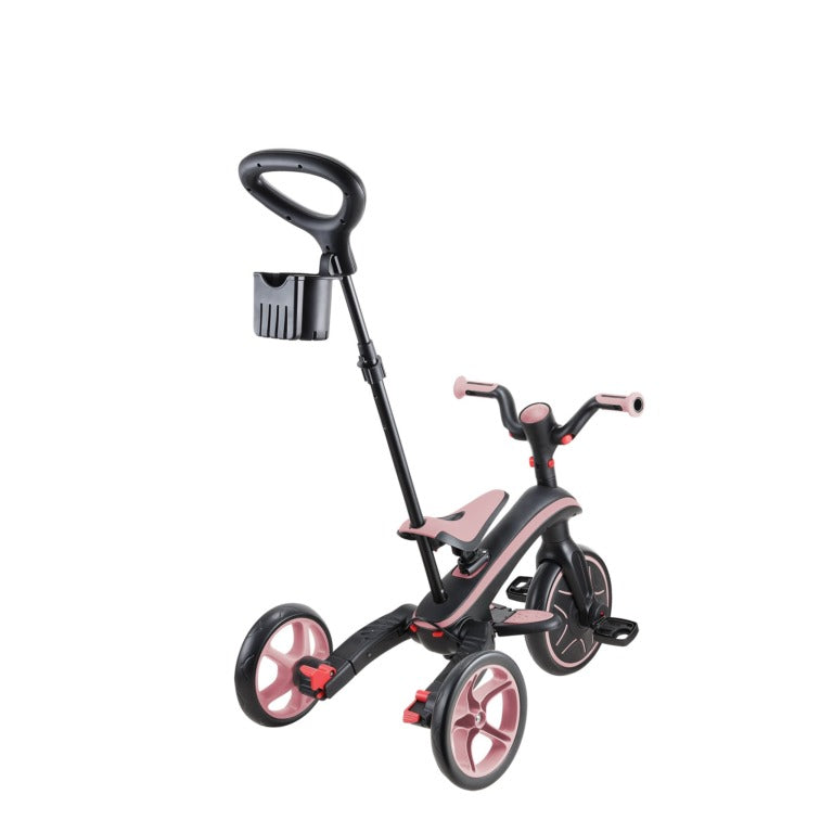 Globber - Xplorer Trike Foldable 4 in 1 - Pastel Pink