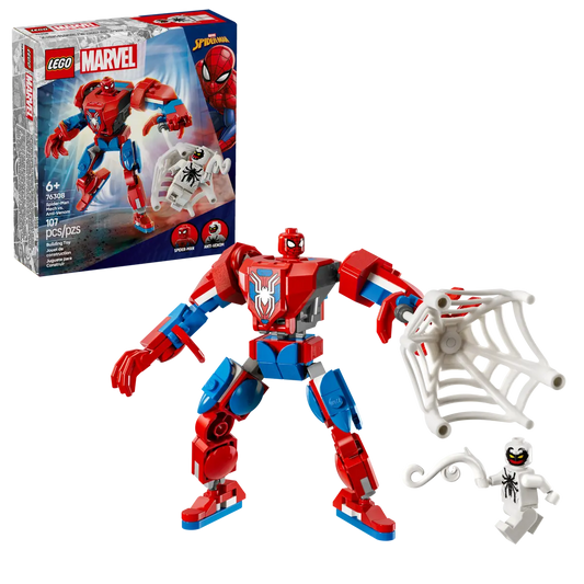 lego 76308 Super Heroes MarvelMech di Spider-Man contro Anti-Venom