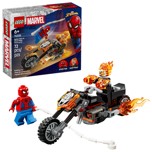 LEGO 76335 Spider-Man vs. Ghost Rider in motocicletta