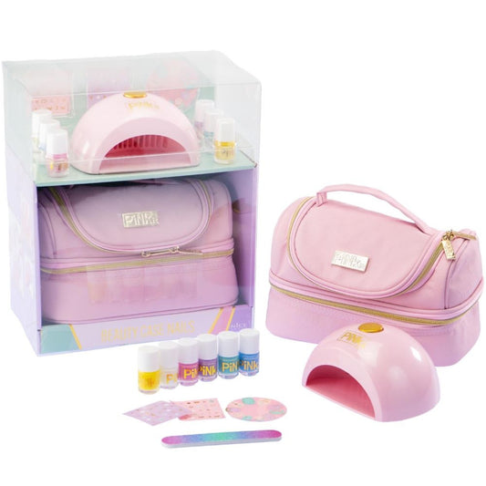 PINK IT BEAUTY CASE NAILS