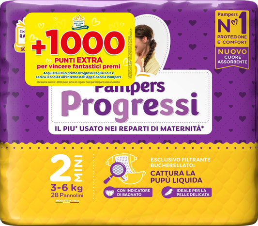 Pampers progressi mini 3/6 kg tg 2 (lista n M&D)