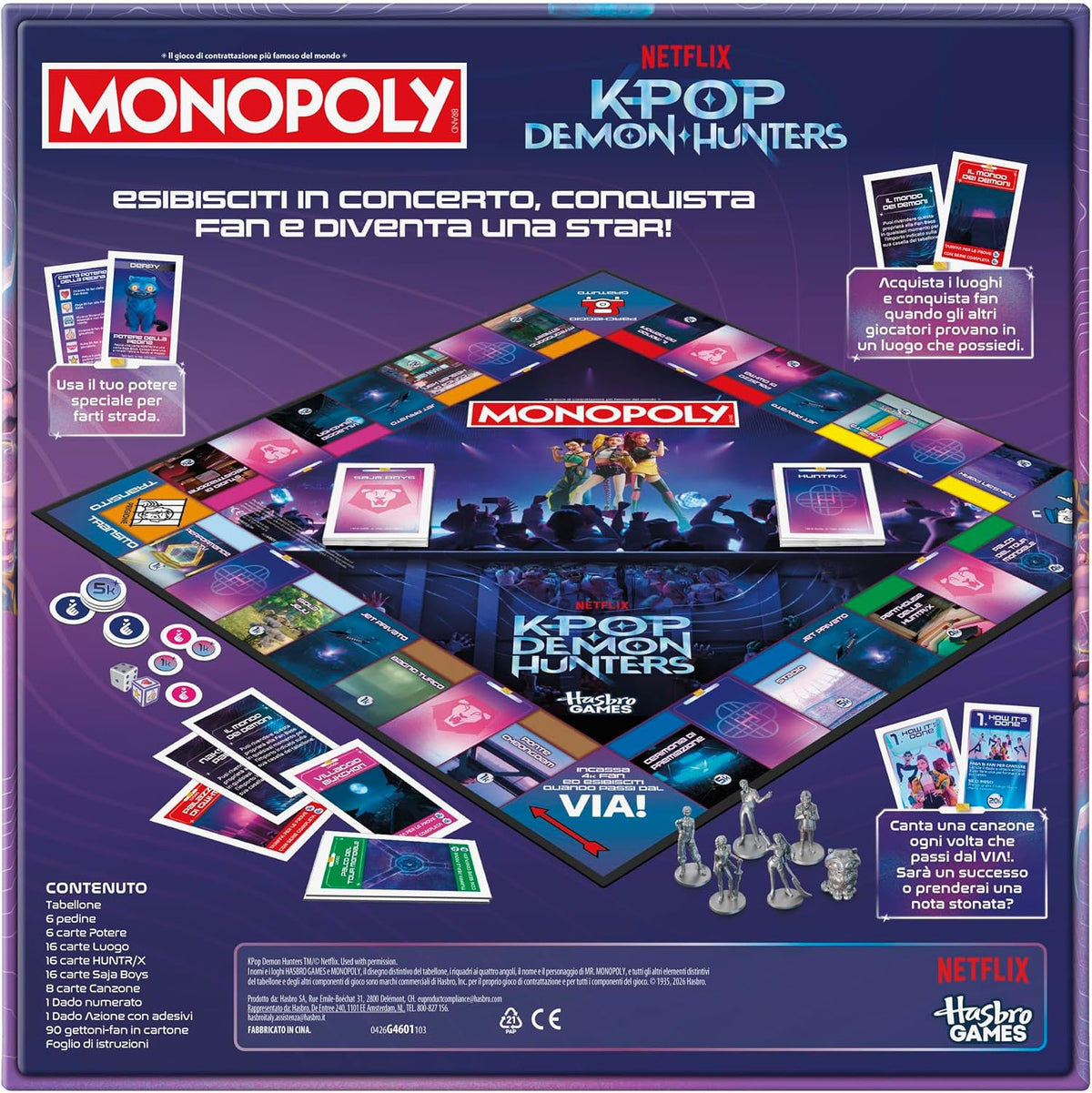Monopoly KPop Demon Hunters – 2-6 giocatori