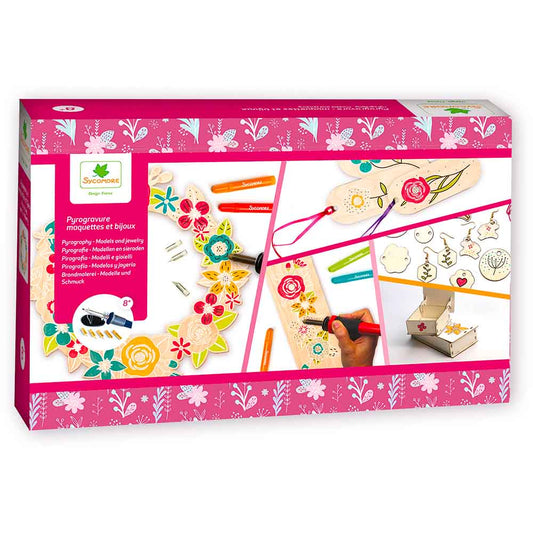 Sycomore - Strumento per Pirografia con Modelli e Gioielli - Fiori