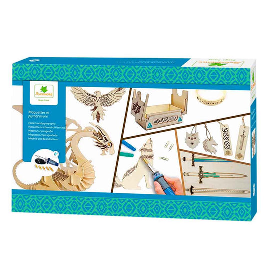 Sycomore - Strumento per Pirografia con Modelli e Gioielli - Animali