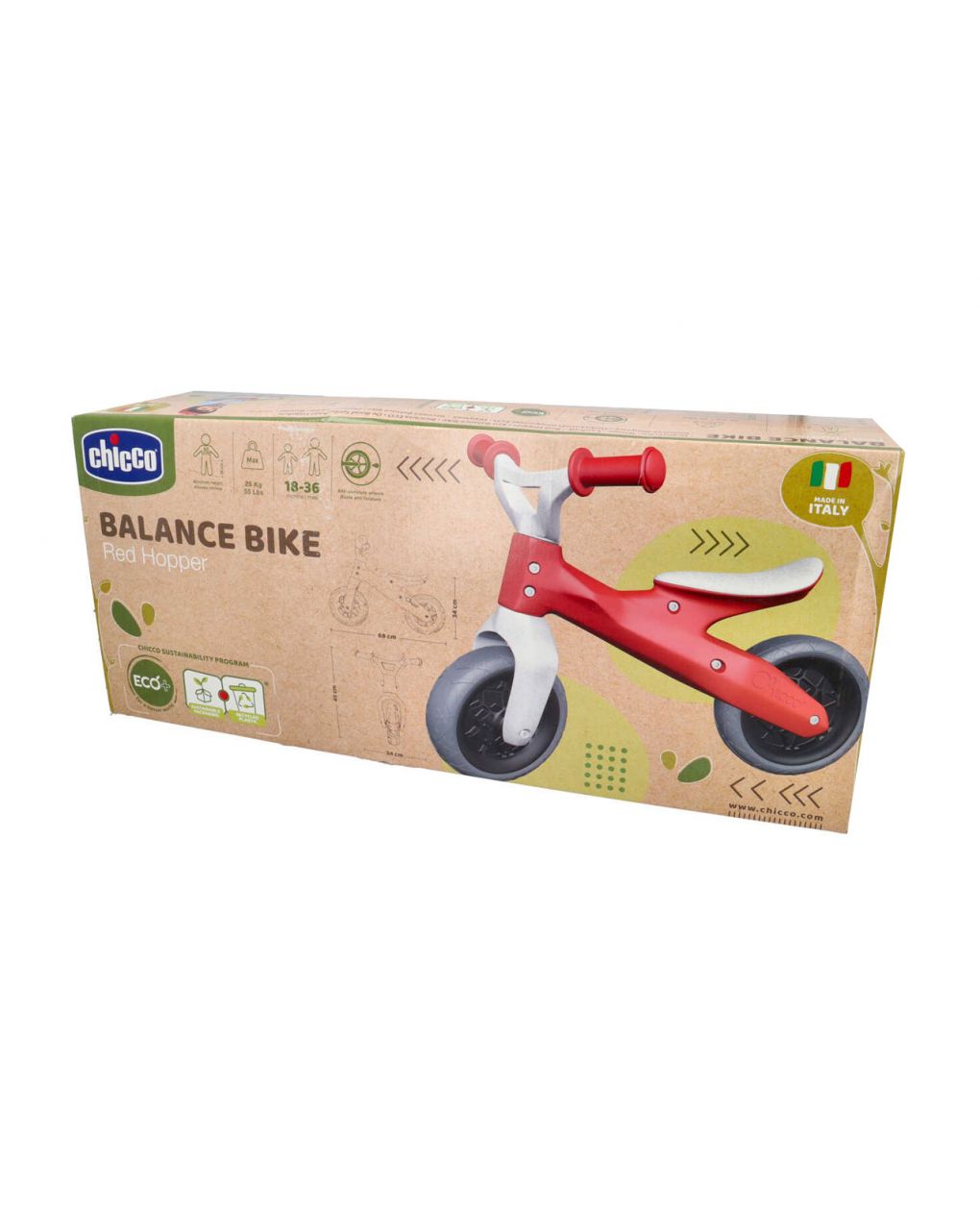 CHICCO BALANCE BIKE ECO+ ROSSA