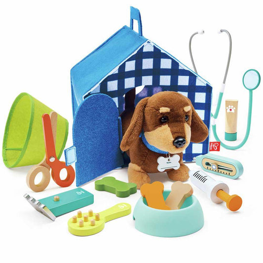 hape e3229 Set veterinario della clinica dei cuccioli