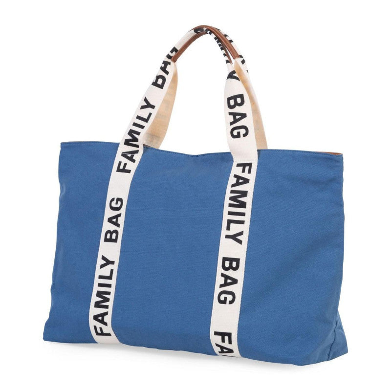 FAMILY  BAG SIGNATURE TELA INDACO