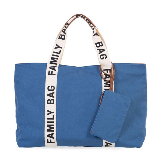 FAMILY  BAG SIGNATURE TELA INDACO