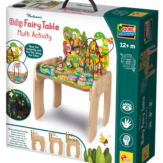 MONTESSORI WOOD BABY FAIRY TABLE MULTI ACTIVITY